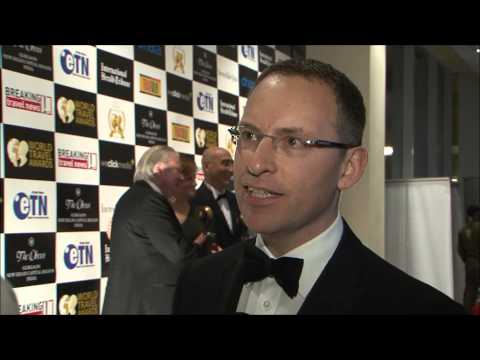 Des O’Mahony, chief executive and founder, Bookassist, at World Travel Awards Grand Final 2012