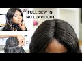 FULL SEW IN NO LEAVE OUT NO LACE CLOSURE FT. XPRESSION DANIELLA