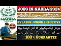 NADRA JOBS 2024, Full Detailed video about Nadra ,Test Pattern Nadra , Work of Junior Executive,