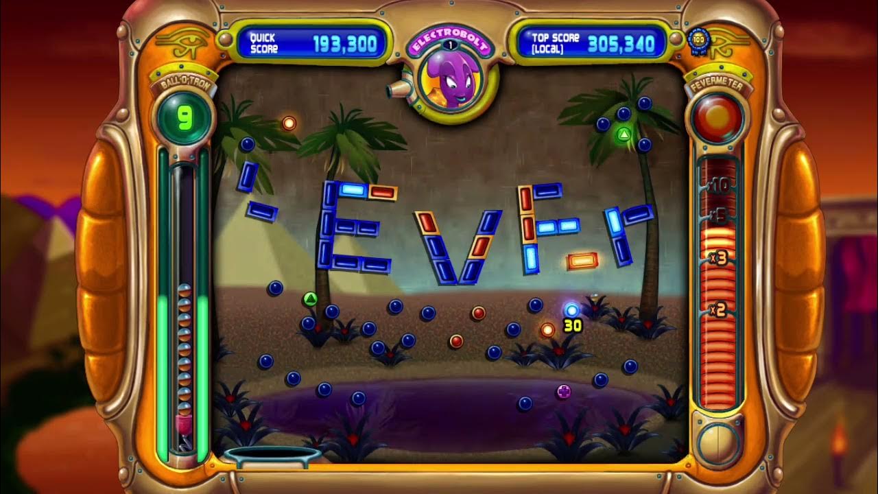 Peggle 35 Fever level in 4 shots YouTube