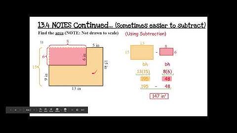 Finding Area of Composite Figures Using Addition & Subtraction