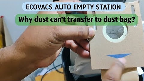 Ecovacs Auto Empty Station. Why dust can