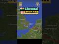CHENNAI 🇮🇳 to LONDON 🇬🇧 Flight Route ✈️ British Airways Flight BA36