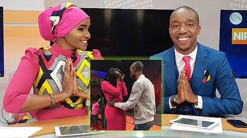 LULU HASSAN & RASHID ABDALLA ROMANTIC MOMENTS ON CITIZEN TV