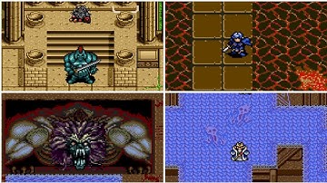 Shining Force 2 All Bosses Attacks