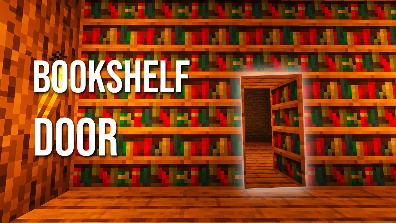 EASY Chiseled Bookshelf Secret Door in Minecraft 