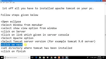 Configure Apache Tomcat Web Server in Eclipse