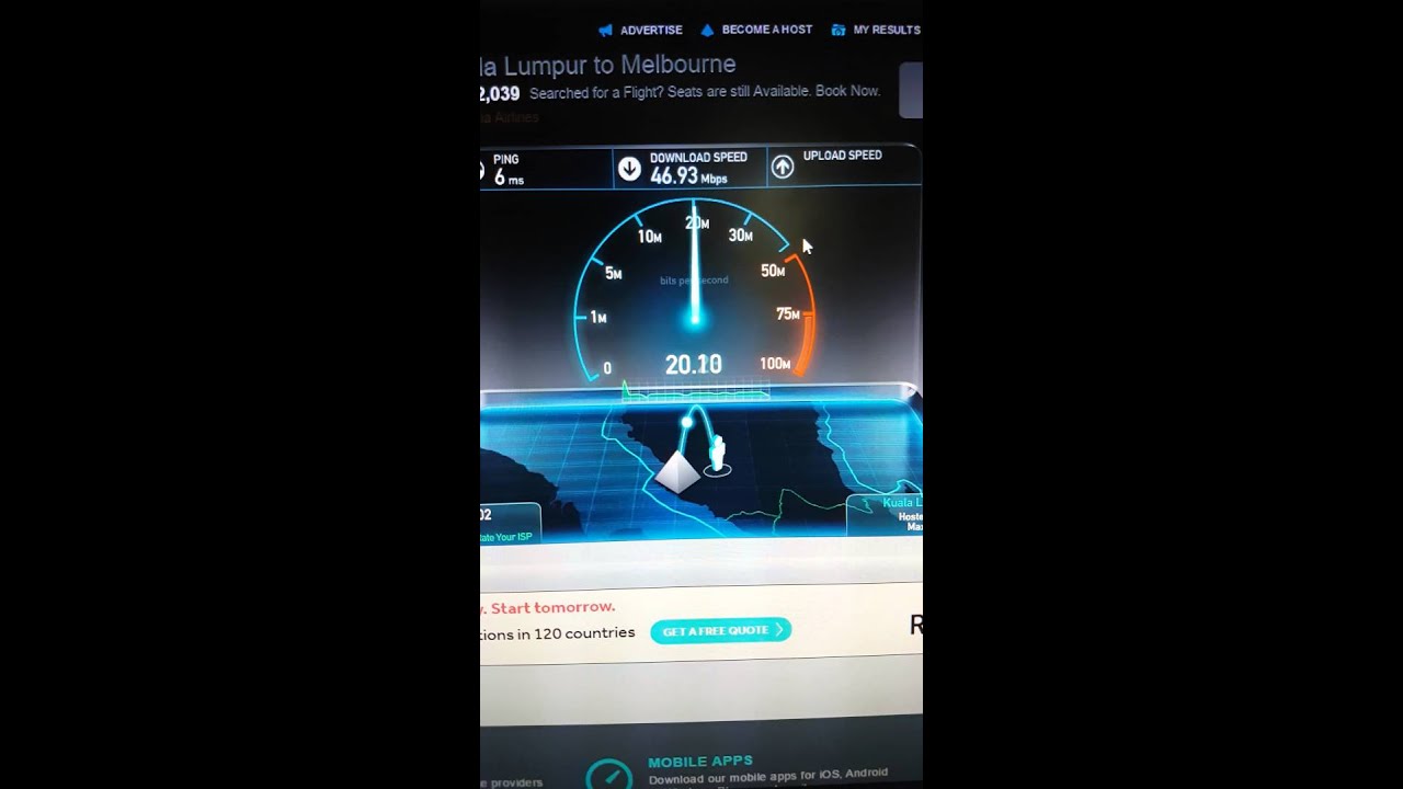 Tm Unifi 50mbps Speed Test Youtube
