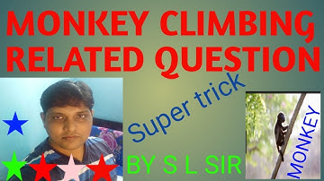 MONKEY CLIMBING SLIPPERY POLE PROBLEMS/ QUESTIONS LOGICAL REASONING/ BY S.L SIR