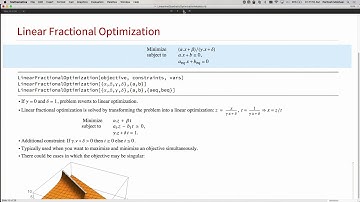 Linear and Quadratic Optimization Models