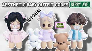 HOW TO BECOME A CUTE BABY   AESTHETIC BABY OUTFIT CODES FOR BERRY AVENUE AND BLOXBURG (TUTORIAL) 👶✨️