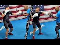 ROLANDO ROMERO THROWING MONSTER PUNCHES IN TRAINING FOR GERVONTA DAVIS IN  MITT WORKOUT FOR FIGHT