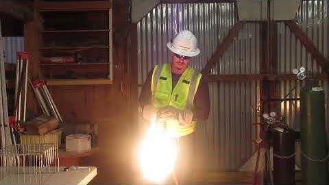Oxygen Acetylene Getting a Flame By Operator Emmanuel