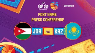 Jordan v Kazakhstan - Press Conference | FIBA Women's Asia Cup 2021