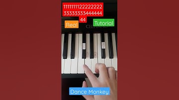 Thumbnail of Dance Monkey tutorial on piano #shorts #piano #tutorial