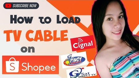 Paano mag Load ng GSAT sa Shopee | Load TV Cable on Shopee
