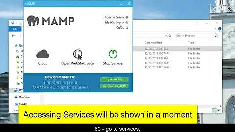 Setting Up MAMP for Windows