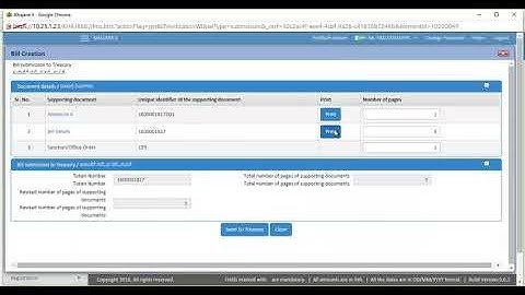 Final bill to treasury ddo