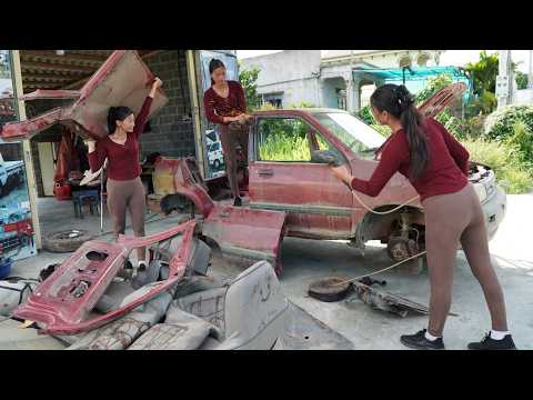 Genius girl: Repairing and restoring the bodywork, interior, and exterior of a 26-year-old KIA (CD5)