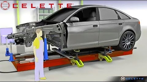 Collision repair equipment Celette with frame machine, and gantry side repair, universal jig, bench.