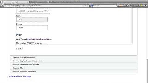 Structure Based Evidence Module of IMG-ACT (TigerFam and Pfam)