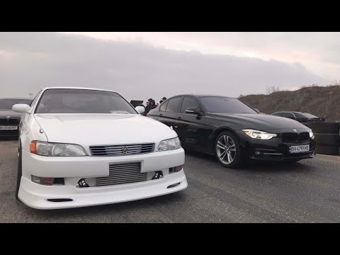 Видео: Японское ЗЛО в ДЕЛЕ...гонка на Toyota Mark 2 Tourer V 1JZ-GTE