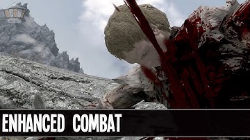 Skyrim - Mod Showcase // Enhanced Blood & Kill Move Animations