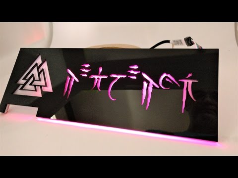My first RGB graphics card backplate from jmmods.com
