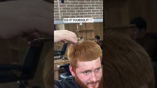Cutting his own hair! 😱 #haircut #hairstyle #mensgrooming #usastyle #menstyle #thegroomingmantra