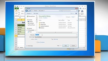 How to save a file as a PDF in Excel 2010