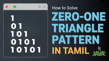 How to Solve  Zero One Triangle Pattern in Java | pattern program in java tamil | #codingintamil