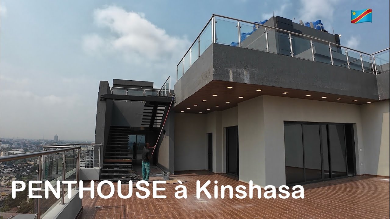 Le Tour d'un APPARTEMENT Moderne de 870 mètres carrés à 5 CHAMBRES à KINSHASA avec grande terrasse