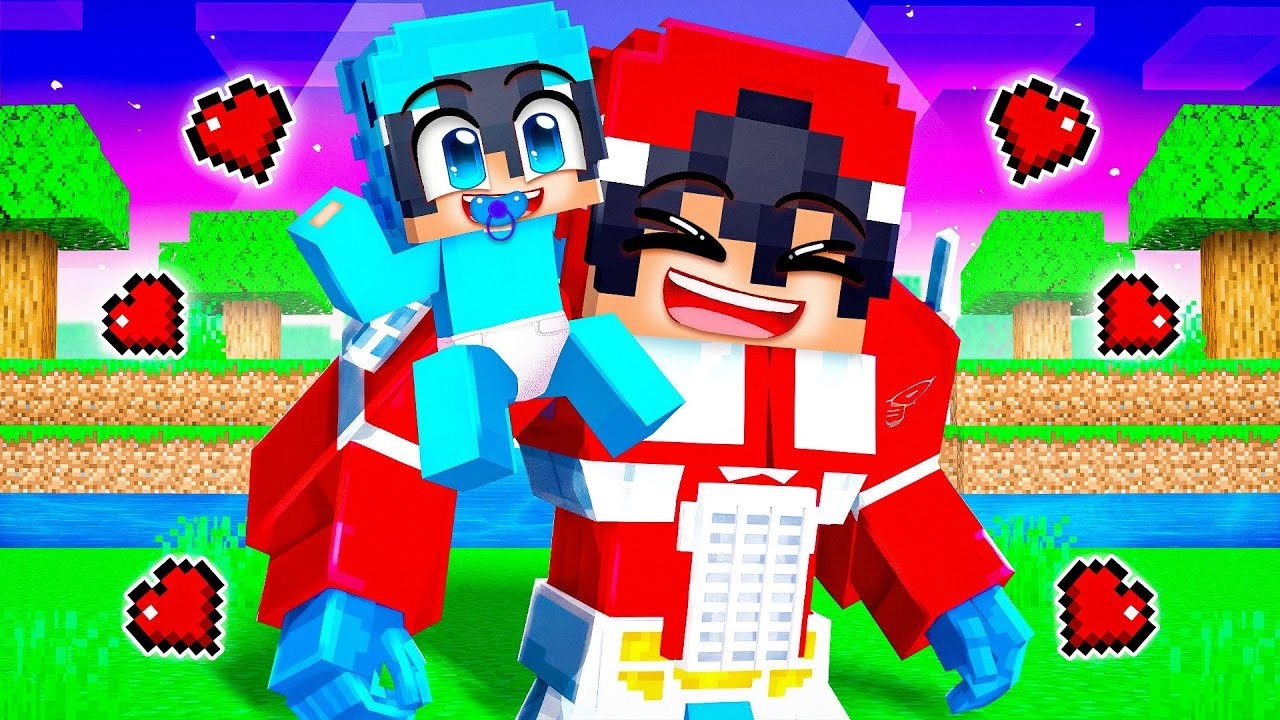 Minecraft'ta TRANSFORMERS Ailesi Tarafından Büyütüldüm