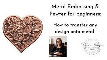 Metal embossing and Pewter art for beginners: How to transfer any design onto metal