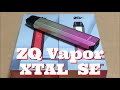 ZQ Vapor  XTAL SE　パフボタン無し・オートパフのみの廉価版！【VAPEレビュー】
