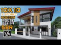 HOUSE DESIGN IDEA 100 SQM 10X10 | 2 STOREY MODERN