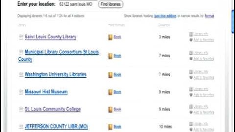 Multi Library Search at WorldCat