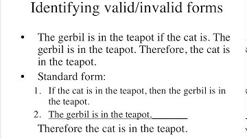 Determining Validity by Identifying Valid and Invalid Forms