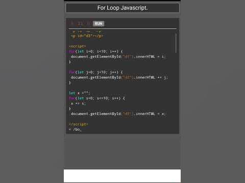 For Loops Javascript - YouTube