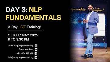 FREE LIVE Training: NLP Fundamentals - Day 3 | VED