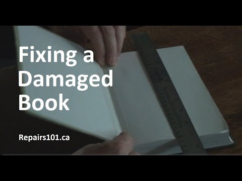 Mending a Book with Book Repair Tape 