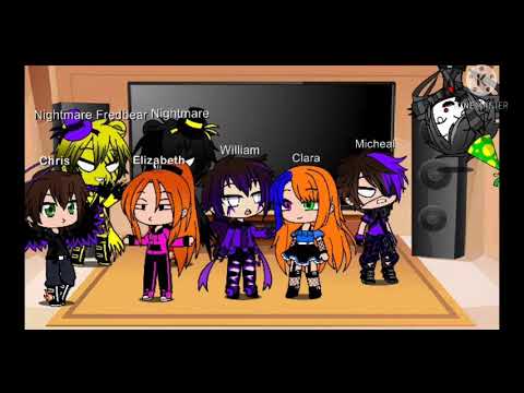 The Afton Family + Ennard, Nightmare, Goldie and Vanny reacts to Twisted vs Demented V2