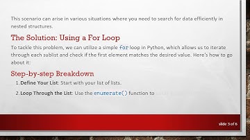 How to Find the Index of a Sublist in Python Using the First Element