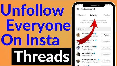 How to Unfollow Everyone on Instagram Threads at Once (2023) | Instagram Threads