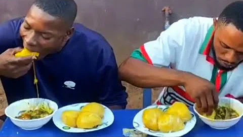 ASMR AFRICAN MUKBANG AND FUFU WITH OKRA SOUP SPEED EATING CHALLENGE