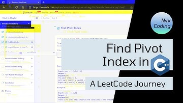 Find Pivot Index in C++ - A LeetCode Journey