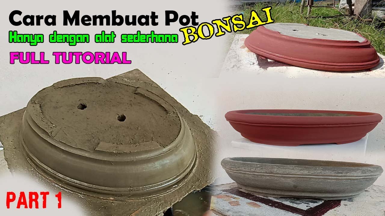 Cara Membuat Pot BONSAI OVAL dengan alat sederhana