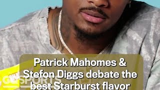 Red or Pink? Patrick Mahomes & Stefon Diggs Can't Settle This Starburst Debate