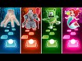 Thing Wednesday vs Pennywise vs Gummy Bear vs The Little Mermaid | Tiles Hop EDM Rush