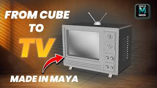 Vintage Stylized TV in Maya | Beginner-Friendly 3D Modeling Tutorial screenshot 4